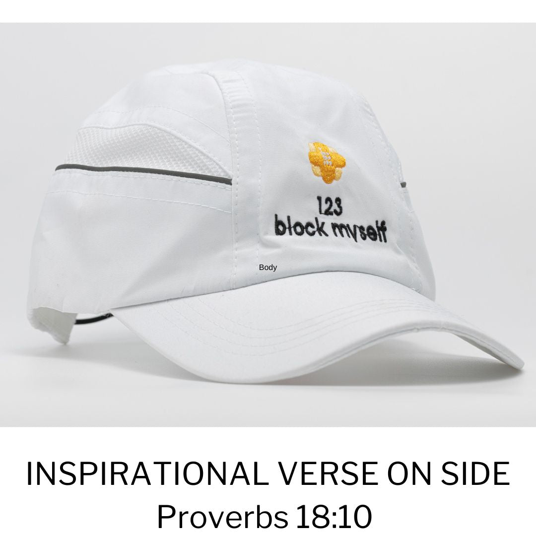 123 block myself sporty cap