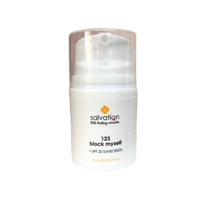 123 BLOCK MYSELF with SPF 20 sunscreen