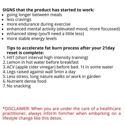 21 DAY RESET Detox Salvation little healing miracles 