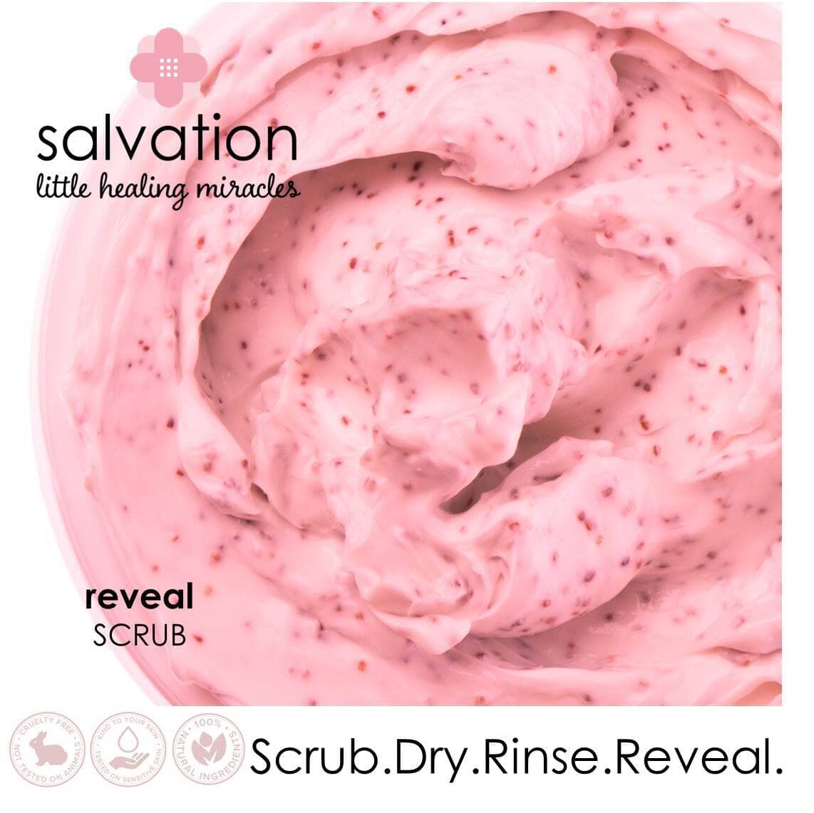 REVEAL scrub & mask Facial Scrub & Mask Salvation little healing miracles 